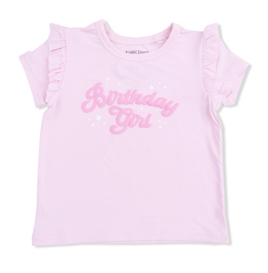 Angel Dear Pink Birthday Ruffle Tee