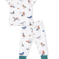 Angel Dear Short Sleeve Loungewear Set - Ducks