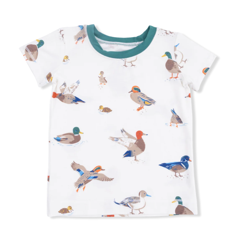 Angel Dear Short Sleeve Loungewear Set - Ducks