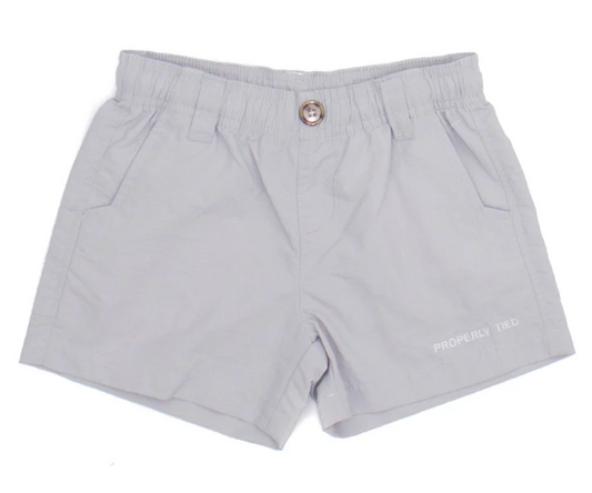 Properly Tied Boys Mallard Short Light Grey