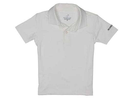 Properly Tied Boys Academy Polo White