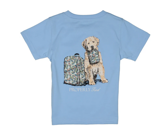 Properly Tied Boys Study Buddy SS Light Blue