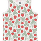 Winter Water Factory Tank Top - Strawberries Red & Green