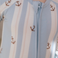 In My Jammers Anchored Stripe Zipper Romper