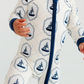 In My Jammers Summer Sail Zipper Romper