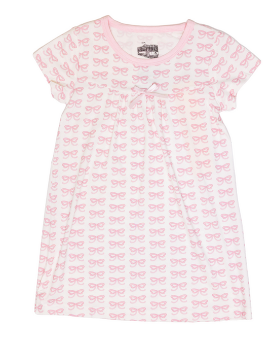 Uptown Baby Bows Bamboo Sleep Dress