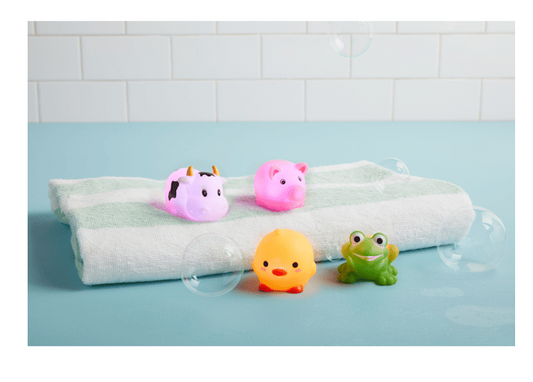 MudPie Light up Farm Bath Toys