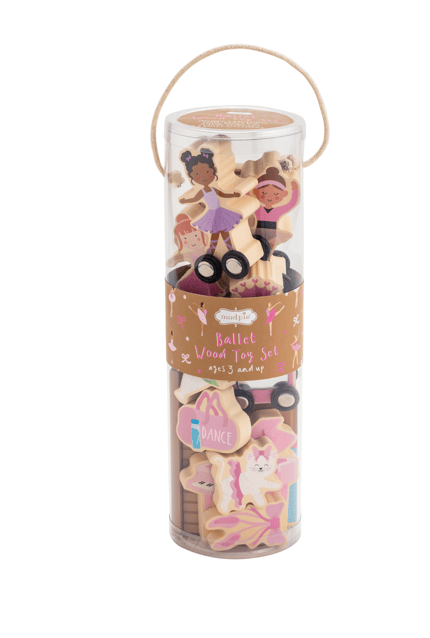 MudPie Ballet Wooden Toy Set