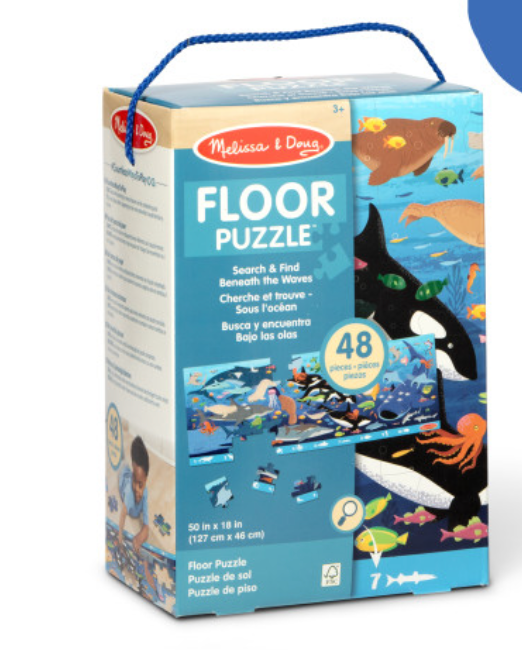 Melissa & Doug Search and Find Beneath the Waves Floor Puzzle