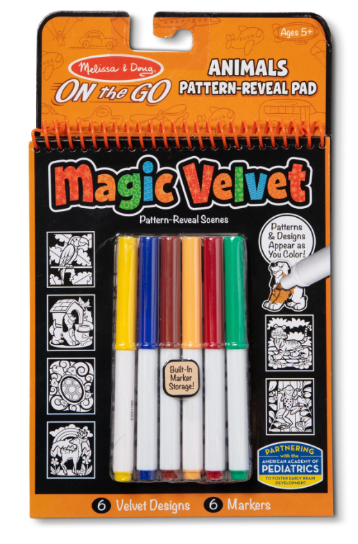 Melissa & Doug Magic Velvet Pattern Reveal Pad - Animals