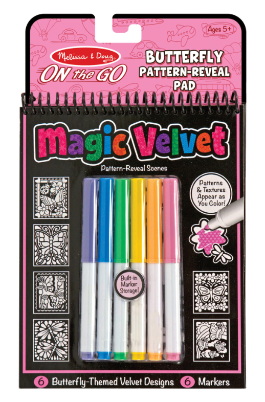 Melissa & Doug Magic Velvet Pattern Reveal Pad - Butterfly