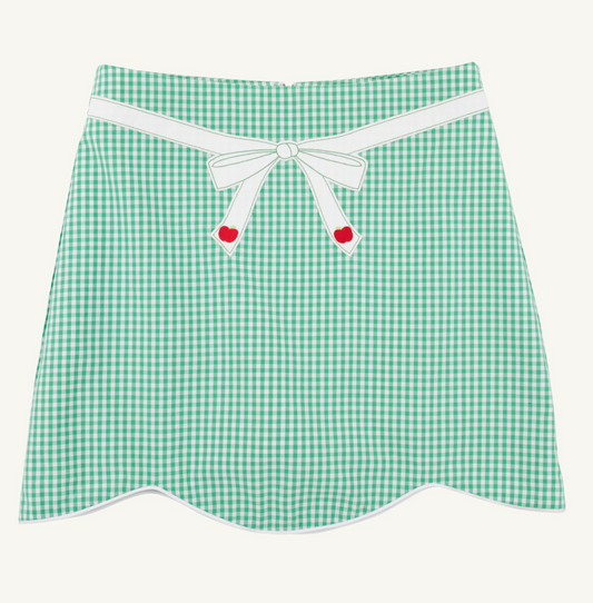 The Beaufort Bonnet Perrin Scallop Skirt - Gibson Island Green
