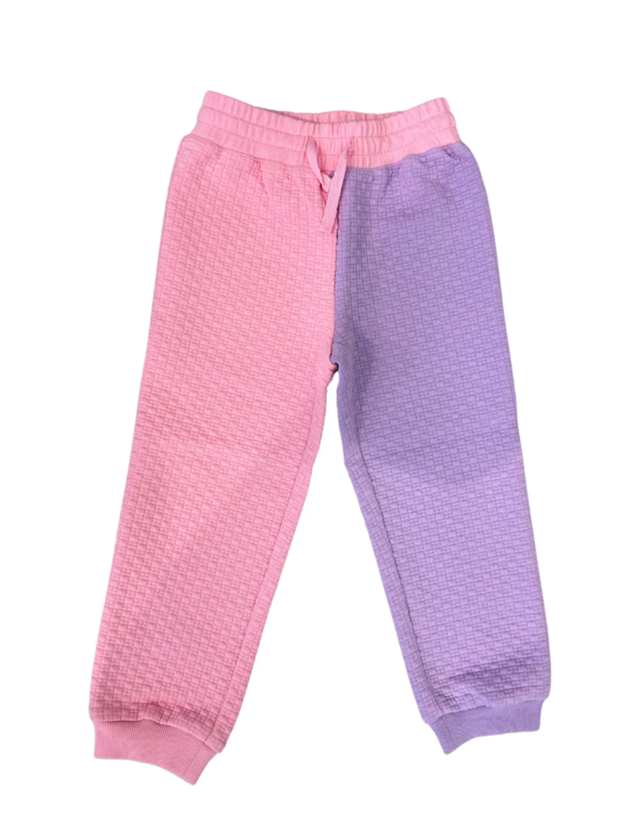 Bisby Color Block Jogger - Pink and Lilac