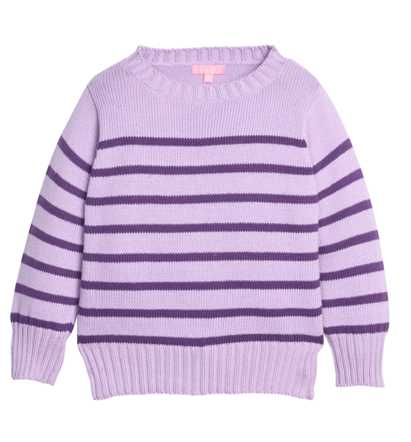 Bisby Striped Sweater - Purple