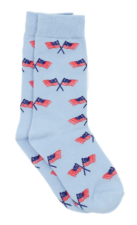 Properly Tied Lucky Duck Socks - Freedom Flag