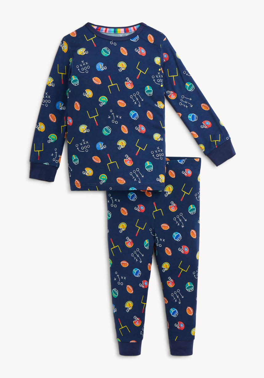 Magnetic Me First Down Fun  2 Piece Pajama Set