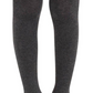 Jefferies Socks Smooth Toe Organic Cotton Tights - Charcoal