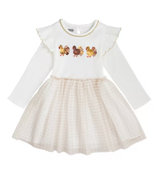 MudPie Turkey Sequin Dress