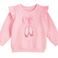 MudPie Ballet Shoe Sweatshirt