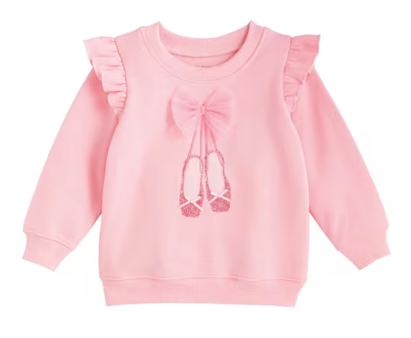 MudPie Ballet Shoe Sweatshirt