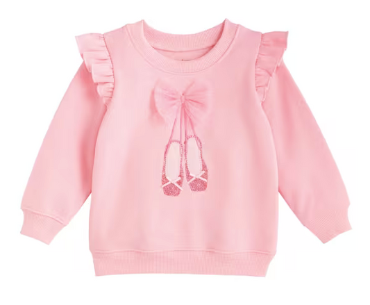 MudPie Ballet Shoe Sweatshirt