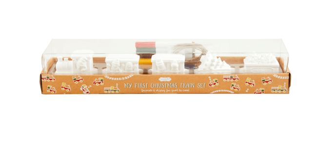 MudPie DIY Color Christmas Train Set