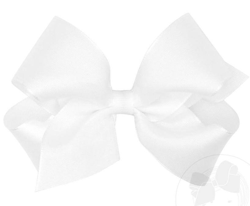 Wee One's White Taffeta Hair Bow