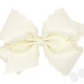 Wee one's Small King Grosgrain Bow with Eyelet Flower Embossed Edges
