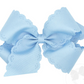 Wee one's Small King Grosgrain Bow with Eyelet Flower Embossed Edges