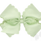 Wee one's Small King Grosgrain Bow with Eyelet Flower Embossed Edges