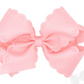 Wee one's Small King Grosgrain Bow with Eyelet Flower Embossed Edges