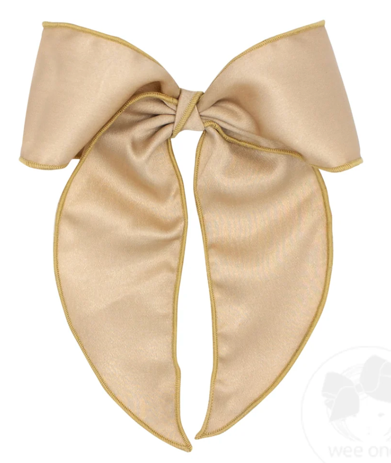 Wee One's King Satin Bowtie with Twisted Wrap and Whimsy Tails