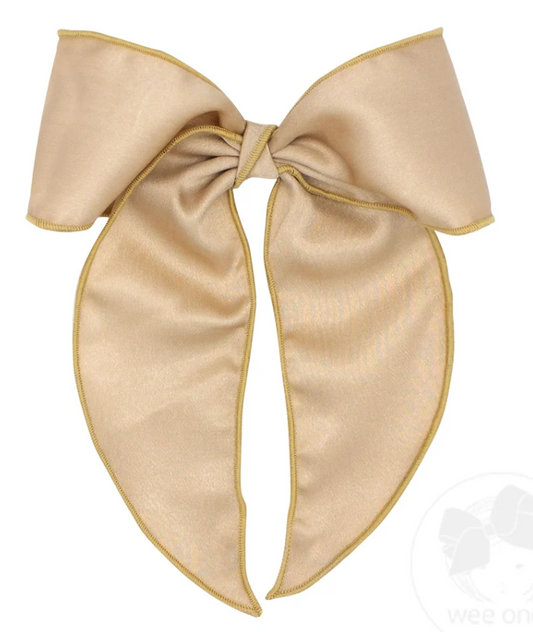 Wee One's King Satin Bowtie with Twisted Wrap and Whimsy Tails
