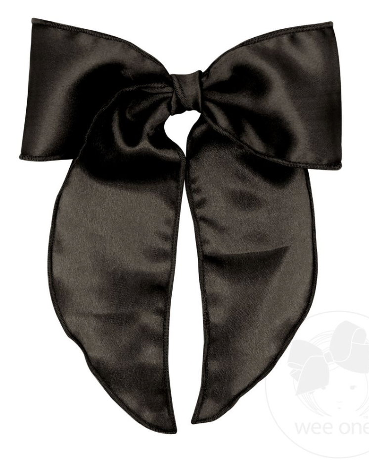 Wee One's King Satin Bowtie with Twisted Wrap and Whimsy Tails