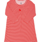 The Uptown Baby Red Mini-Stripe Long-Sleeve Dress