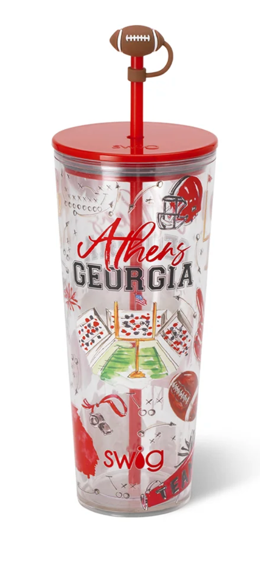 Swig Tailgates In Athens Plastic Tumbler 24oz