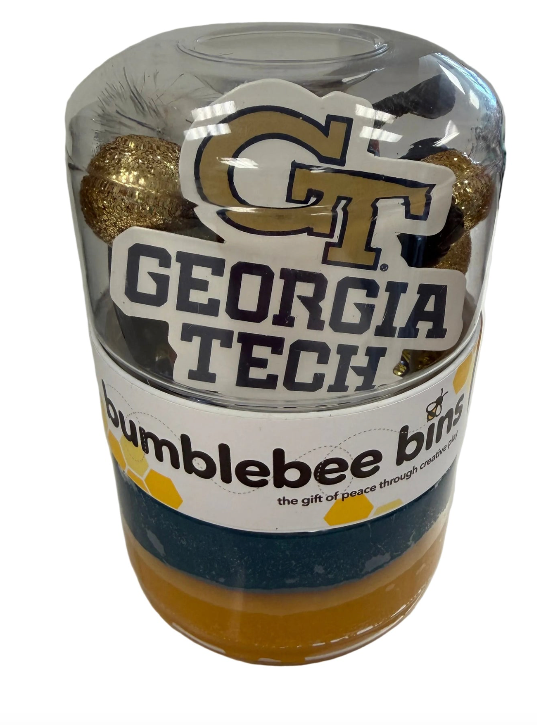 Bumblebee Bins Georgia Tech Gameday Jars