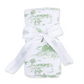 Angel Dear Swaddle Blanket - Golf Toile Green