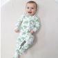 2 Way Zipper Footie - Golf Toile Green