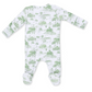 2 Way Zipper Footie - Golf Toile Green