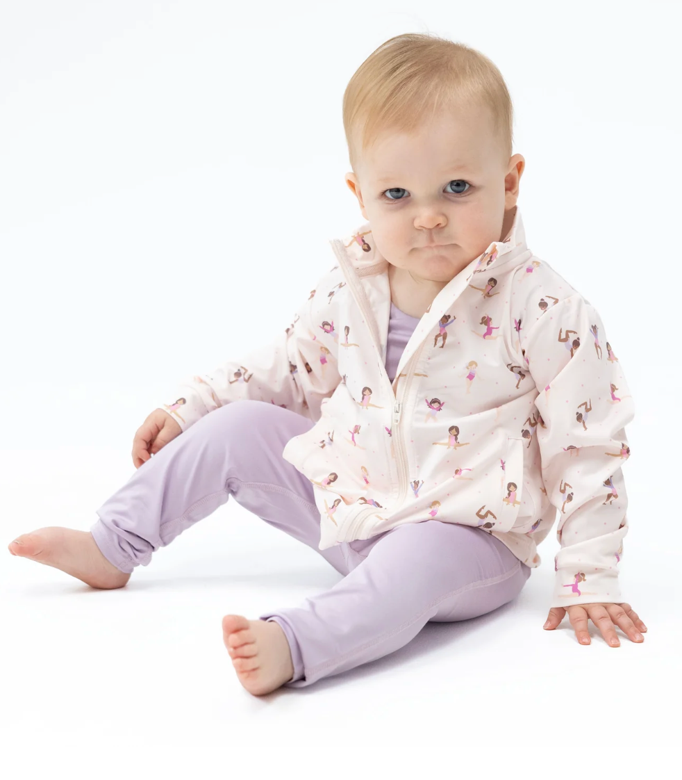 Mock Neck Active Jacket - Tiny Tumblers Activewear