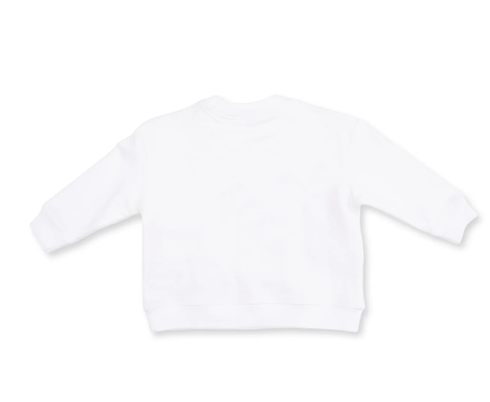 Drop Sleeve Golf Sweatshirt White