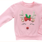 LuLu BeBe Sequin Reindeer Top