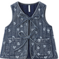 Rylee + Cru Demin Vest - Hearts Ditsy