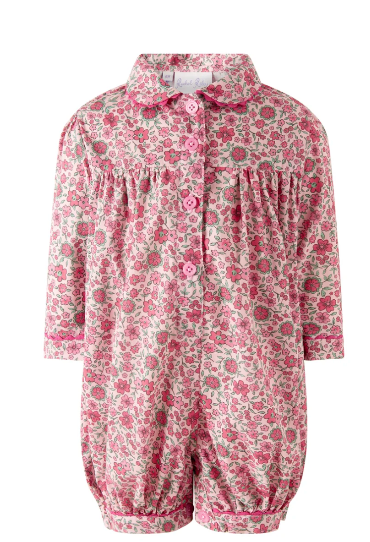 Rachel Riley Cosmos Floral Babysuit