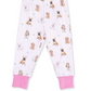 Angel Dear Short Sleeve Loungewear Set - Bestie Dogs Pink