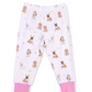 Angel Dear Short Sleeve Loungewear Set - Bestie Dogs Pink