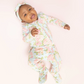 Angel Dear 2 Way Ruffle Back Zipper Footie - Angeline Floral