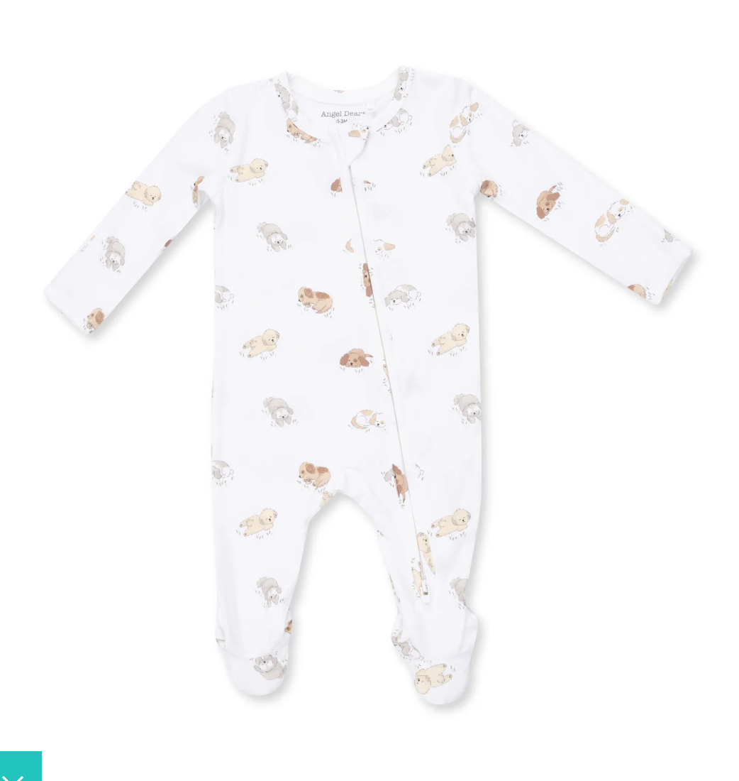 Angel Dear 2 Way Zipper Footie - Puppy Snuggle Club
