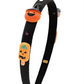 Bari Lynn Thin Satin Halloween Charm Headband in Black